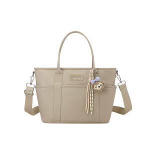 Túi xách bỉm sữa Ankone đa năng màu Be